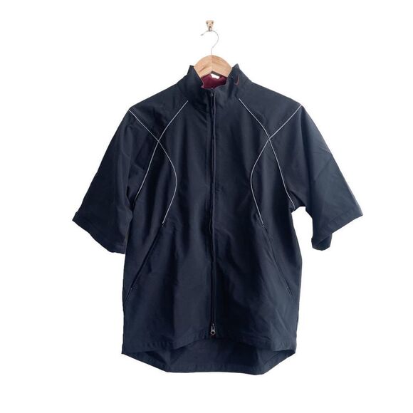 Nike Clima Fit Mens Outerwear Shirt Jacket Full Zip Black Medium - Picture 1 of 6
